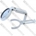 Лупа ручная NO.FS75RC+USB с LED подсв., 5Х диам 75мм+8Х диам 19мм (3AAA + USB)