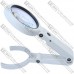 Лупа ручная NO.FS75RC+USB с LED подсв., 5Х диам 75мм+8Х диам 19мм (3AAA + USB)