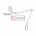 Лупа-лампа на струбцине Bourya 8066, LED подсветка (56SMD), 5X, Ø130мм