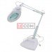 Лупа-лампа ZD-129 настольная, LED подсв. (15W), 5D, диам-130мм, стекло