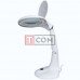 Лупа-лампа Zhongdi ZD-137 Lamp настольная, круглая, 3Х, 12Х, Ø102мм, белая