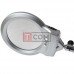 Лупа MG15122-1A гибкая с прищепкой, LED подсветка, 2.5X Ø90мм + 5X Ø22мм Лупа MG15122-1A гибкая с прищепкой, LED подсветка, 2.5X Ø90мм + 5X Ø22мм