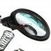 Тримач "Третя рука" ZD-126-3 з LED підсвічуванням, 3Х Ø90мм + 8Х Ø34мм + підст. паяльника