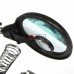 Держатель "Третья рука" ZD-126-3 c LED подсветкой, 3Х Ø90мм + 8Х Ø34мм + подст. паяльника