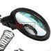 Держатель "Третья рука" ZD-126-3 c LED подсветкой, 3Х Ø90мм + 8Х Ø34мм + подст. паяльника