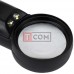 Лупа ручная MG6B-2A круглая с LED подсветкой, 8Х, диам.-37мм (3AAA)