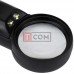 Лупа ручная MG6B-2A круглая с LED подсветкой, 8Х, диам.-37мм (3AAA)