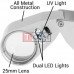 Лупа ювелірна NO.9890 з LED підсвічуванням + UV, 40X діам-25мм Лупа ювелірна NO.9890 з LED підсвічуванням + UV, 40X діам-25мм