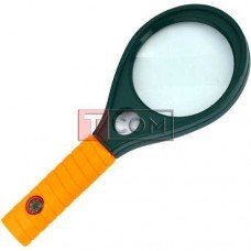 Лупа ручная MG89075 круглая, 3Х Ø65мм + 8Х Ø16мм