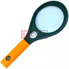 Лупа ручная MG89077 круглая, 3Х Ø90мм + 8Х Ø23мм