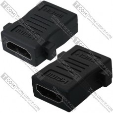 Переходник TCOM гнездо HDMI - гнездо HDMI, под винты, gold