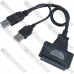 Переходник SATA 3.0 для подключения жесткого диска (2 штекера USB - штекер SATA)