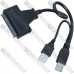 Переходник SATA 3.0 для подключения жесткого диска (2 штекера USB - штекер SATA)
