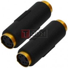 Переходник TCOM, гнездо mini din 4pin - гнездо mini din 4pin, корпус пластик