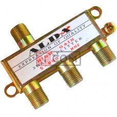 Сплиттер (Splitter) ТВ Alda, 3-way, корпус металлический