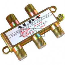 Сплітер (Splitter) ТВ Alda, 4-way, корпус металевий