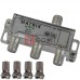 Сплиттер (Splitter) ТВ TCOM, 3-way + 4 разьема F, в картонной упаковке HQ
