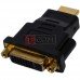 Перехідник TCOM, гніздо DVI - штекер HDMI, gold, пластик