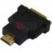 Переходник TCOM, гнездо DVI(24+1) - штекер HDMI, gold, пластик
