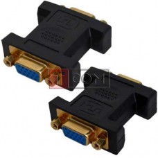 Переходник TCOM, гнездо VGA - гнездо VGA, позолоченное, корпус пластик