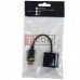 Переходник TCOM, штекер Display Port - гнездо HDMI, кабель 0.2м