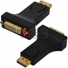 Переходник TCOM, штекер Display Port - гнездо DVI, корпус пластик