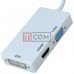 Перехідник TCOM, універсальний (штекер mini Display Port - HDMI, DVI, VGA)