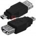 Переходник TCOM, гнездо USB A - штекер mini USB 5pin