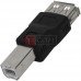 Перехідник USB TCOM, гніздо А - штекер В Перехідник USB TCOM, гніздо А - штекер В