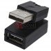 Переходник TCOM, штекер USB A- гнездо USB А, поворотный 360 градусов