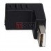 Перехідник TCOM, штекер USB A - гніздо USB A, кутовий
