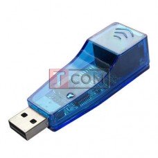 Сетевой переходник TCOM, USB LAN ETHERNET -RJ45 (штекер USB A- гнездо RJ45)