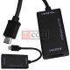 HDTV переходник MHL TCOM, штекер micro USB - гнездо HDMI, с кабелем