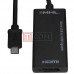 HDTV переходник MHL TCOM, штекер micro USB - гнездо HDMI, с кабелем