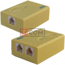 Сплітер ADSL TCOM (1 гніздо телефонної лінії + 1 гніздо модем), бежевий