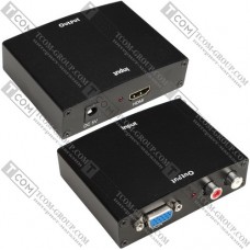 Конвертер HDMI в VGA+ R/L (HDMI-VGA+2хRCA) DC-5V