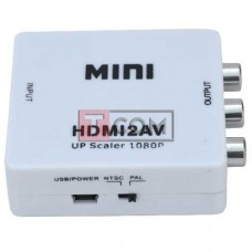 Конвертор HDMI в AV TCOM, гнездо HDMI (IN) - 3 гнезда RCA (OUT)
