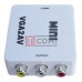 Конвертер mini VGA в AV TCOM, гнездо VGA (IN) - 3 гнезда RCA (OUT)