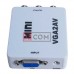 Конвертер mini VGA в AV TCOM, гнездо VGA (IN) - 3 гнезда RCA (OUT)