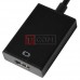 Конвертор VGA в HDMI + аудио, штекер VGA - гнездо HDMI + штекер 3.5 стерео Конвертор VGA в HDMI + аудио, штекер VGA - гнездо HDMI + штекер 3.5 стерео