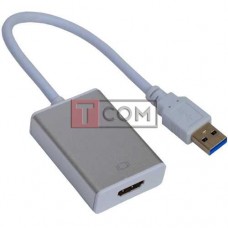Конвертор USB 3.0 в HDMI TCOM, штекер USB A - гнездо HDMI Конвертор USB 3.0 в HDMI TCOM, штекер USB A - гнездо HDMI