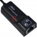 Адаптор ETHERNET USB 2.0 (USB-8Р8С) c кабелем, чёрный