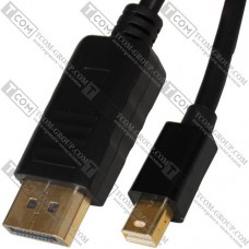 Шнур шт.mini Display Port- шт.Display Port, gold, 1метр