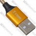 Шнур штекер USB type А - штекер USB type С, 1м., металл изоляция