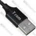 Шнур 3 в 1, штекер USB А - штекер miсro USB + штекер iPhone + штекер USB type C, сетка, 1.2м, чёрный Шнур 3 в 1, штекер USB А - штекер miсro USB + штекер iPhone + штекер USB type C, сетка, 1.2м, чёрный