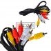 Шнур соединительный TCOM, 3RCA x 3RCA, 1,2метра