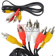 Шнур соединительный TCOM 3RCA - 3RCA, 1.2м