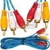 Шнур соединительный 3RCA×3RCA, gold, 3 метра