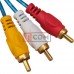 Шнур соединительный 3RCA×3RCA, gold, 5 метров