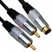 Шнур соединительный TCOM, штекер Скарт - 2 штекера RCА + штекер mini din 4pin,1.5м